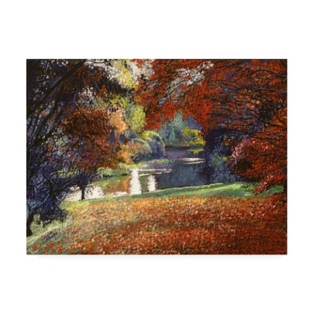 David Lloyd Glover 'October Reflects In The Lake' Canvas Art,14x19